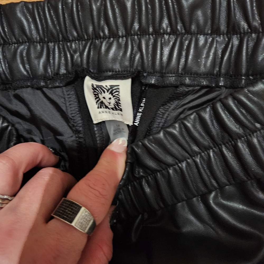 $120 Ann Klein leather pants